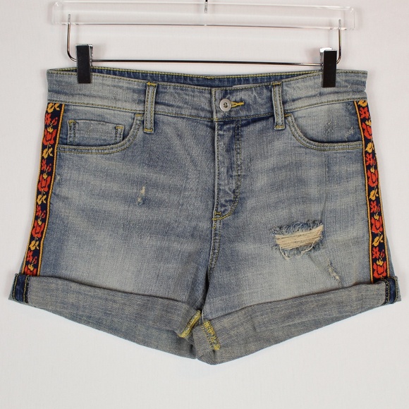 anthropologie jean shorts